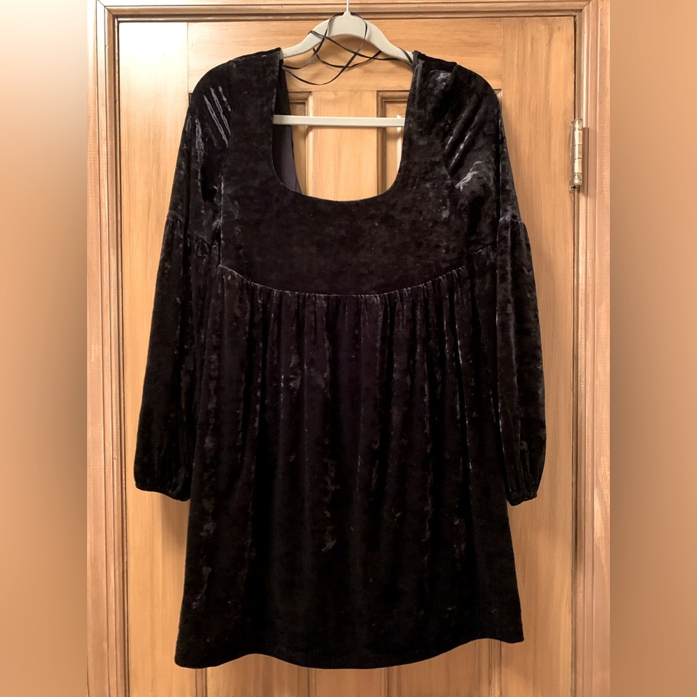 Free People Velour Mini Dress